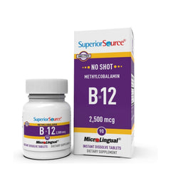 Superior Source frente del empaque mostrando 90 tabletas y beneficio de dosis concentrada
