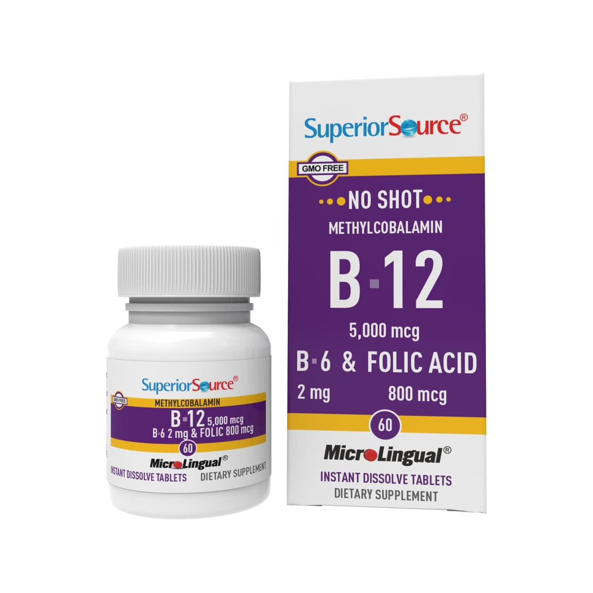 Superior Source envase frontal mostrando diseño y cantidad 60 ct beneficio conveniencia