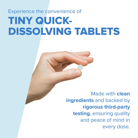 Superior Source GABA microLingual tablets enable rapid absorption for calmer routines.