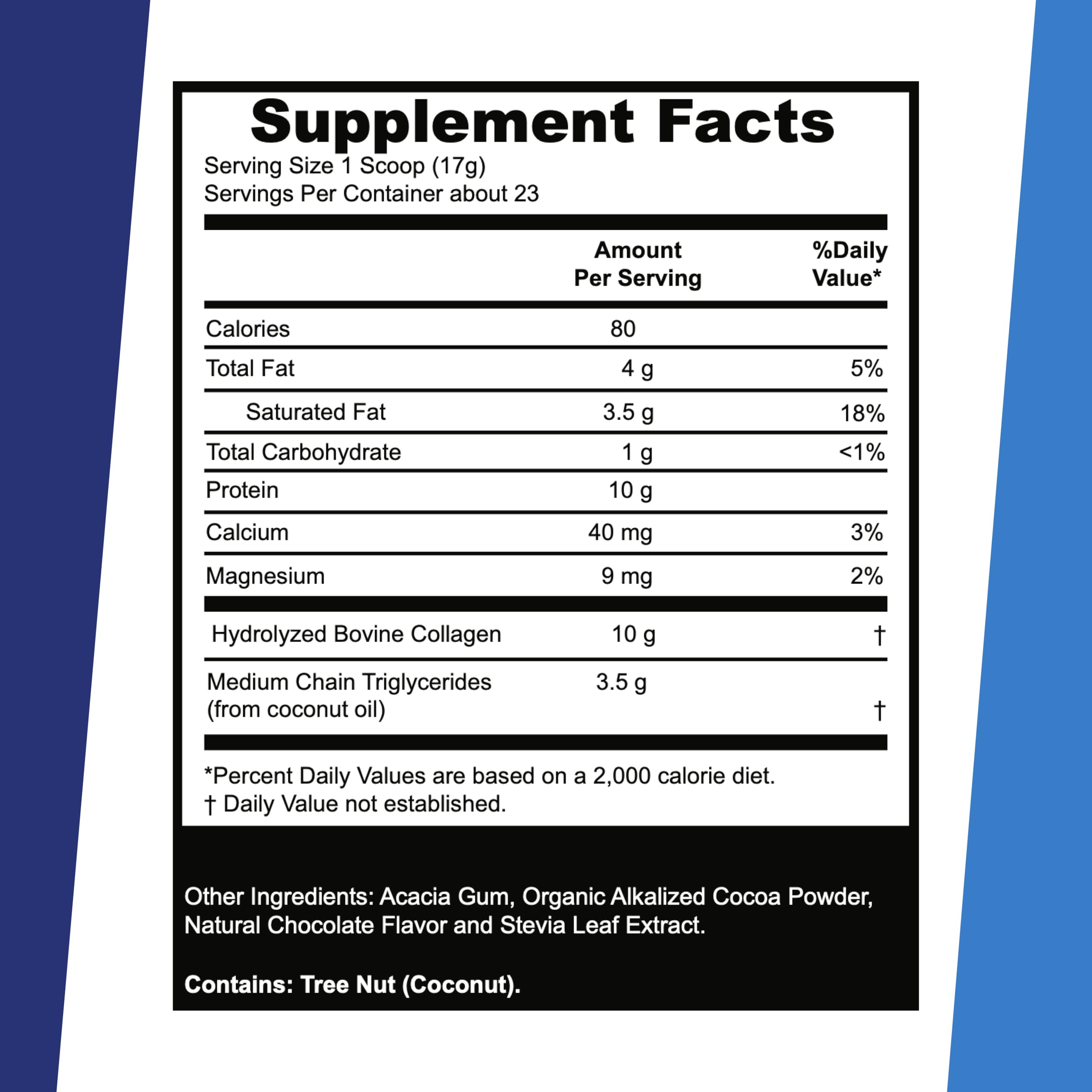 Textura del polvo de Superior Source Keto Collagen, fácil disolución visible