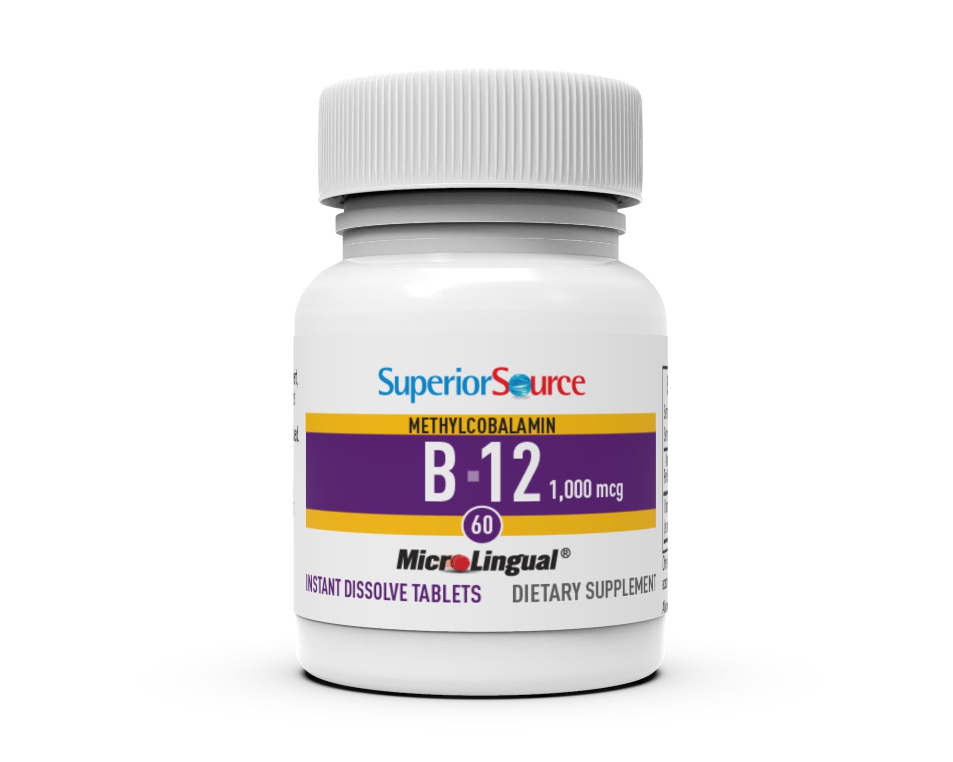 Superior Source tableta en uso sublingual en boca, beneficio de fácil toma
