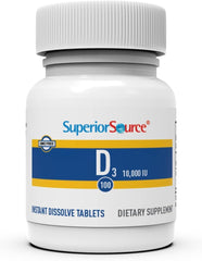 Superior Source tableta sublingual colocada debajo de la lengua para absorción rápida