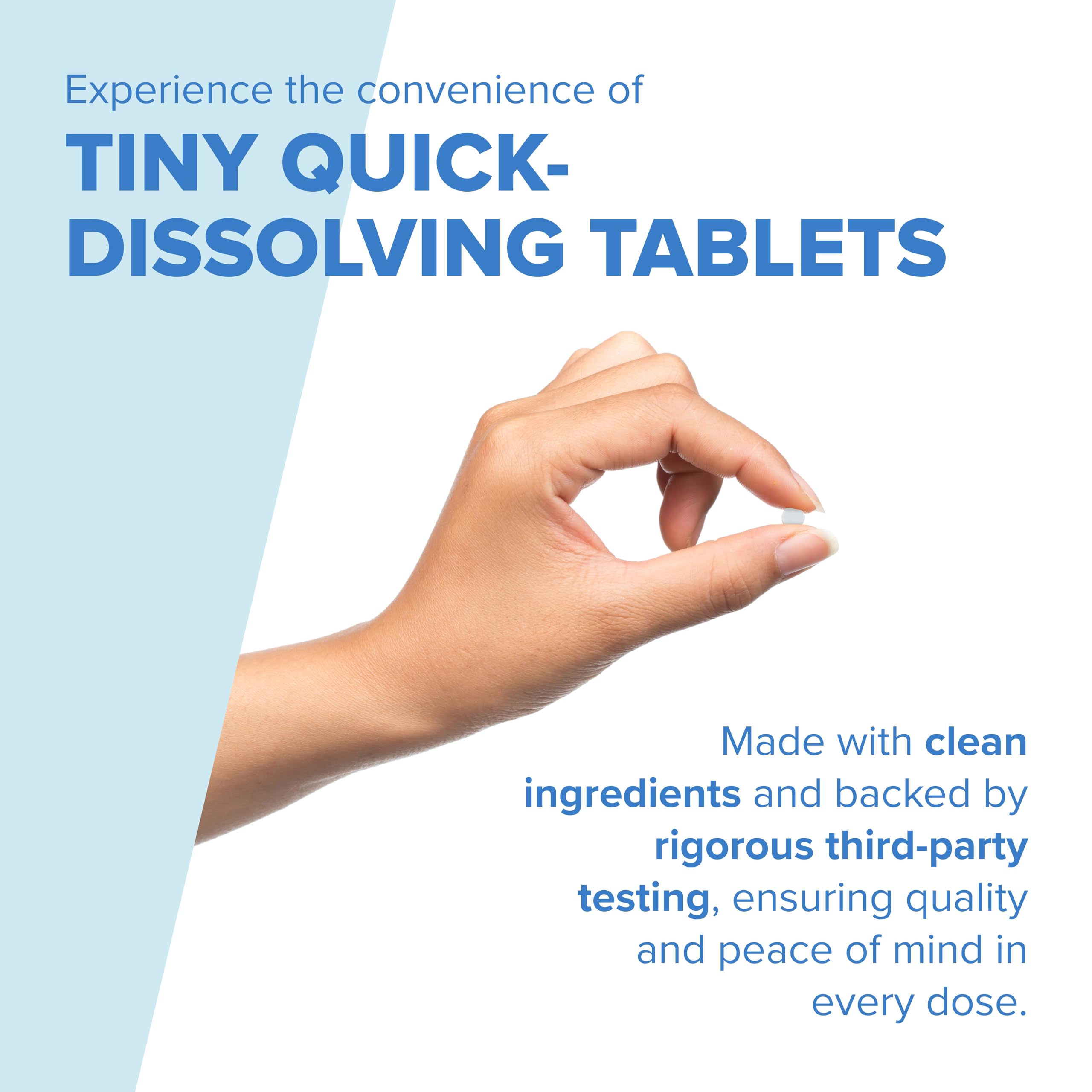 Superior Source tabletas disolviéndose bajo lengua, absorción más directa y sin agua