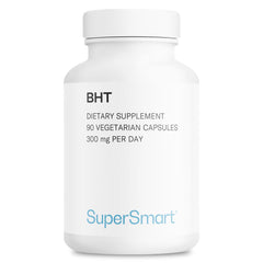 La cápsula de Supersmart BHT de 300 mg para consumo diario con grasa.