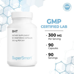 Dosis diaria recomendada de Supersmart BHT con comida.
