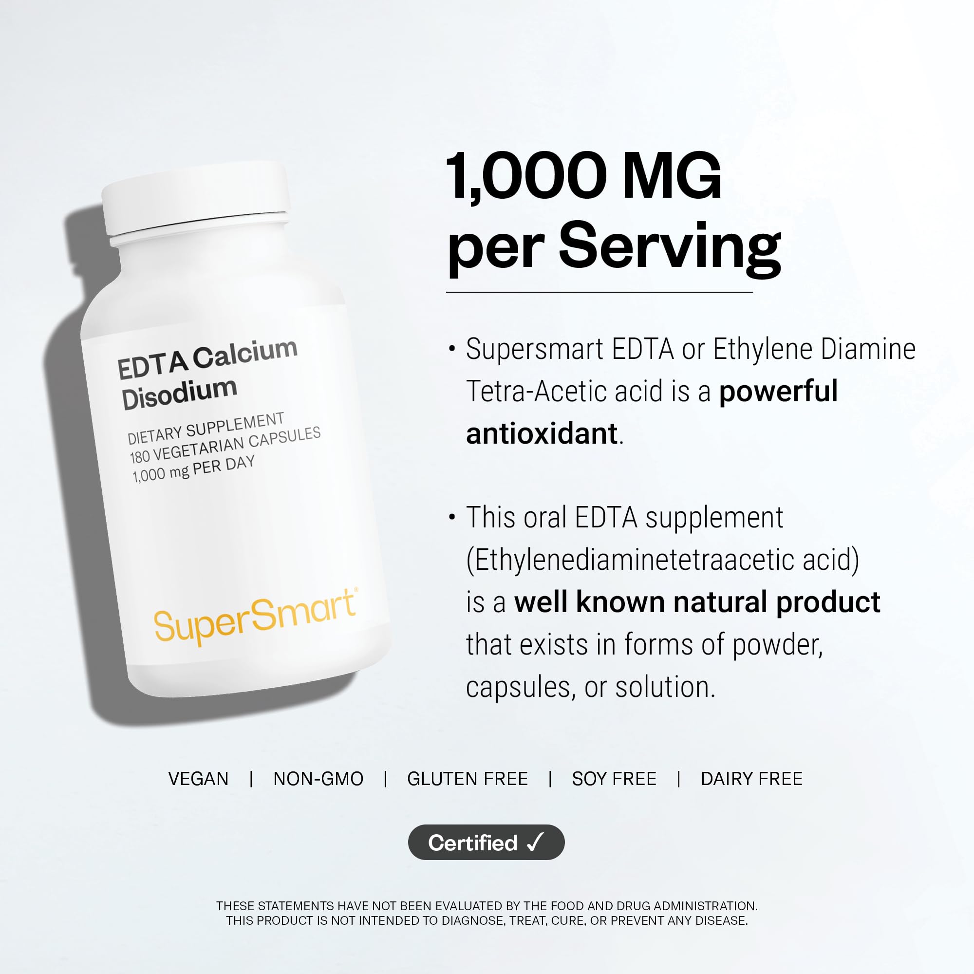 Supersmart etiqueta con información nutricional y sin gluten visible