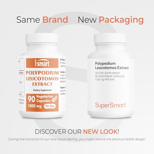 Supersmart Polypodium Leucotomos cápsulas vegetarianas para uso diario