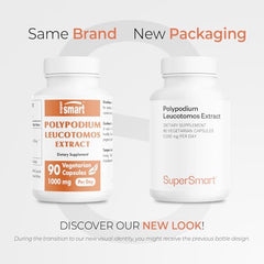 Supersmart Polypodium Leucotomos cápsulas vegetarianas para uso diario