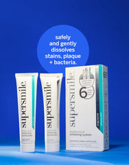 Supersmile etiqueta de ingredientes resaltando fórmula segura y limpia