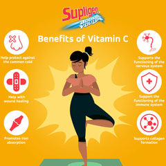 Supligen etiqueta nutricional mostrando vitaminas y minerales clave