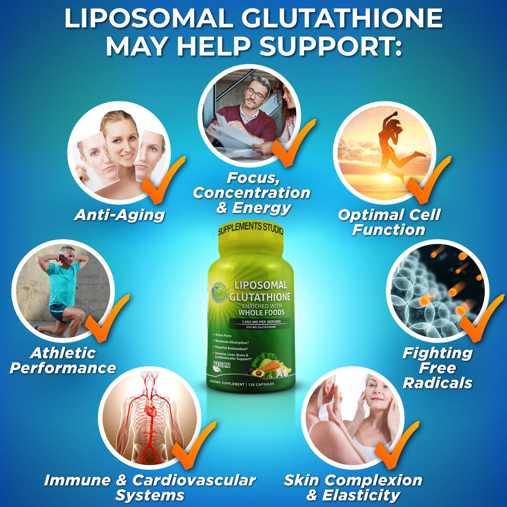 SUPPLEMENTS STUDIO botella junto a cinta métrica, comparación de tamaño y cantidad