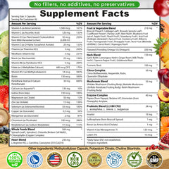 SUPPLEMENTS STUDIO etiqueta con lista de ingredientes y pruebas de calidad visibles