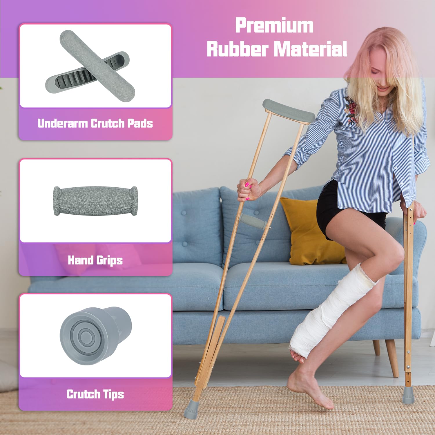 supregear empuñadura ergonómica instalada para mejor agarre y menos fatiga