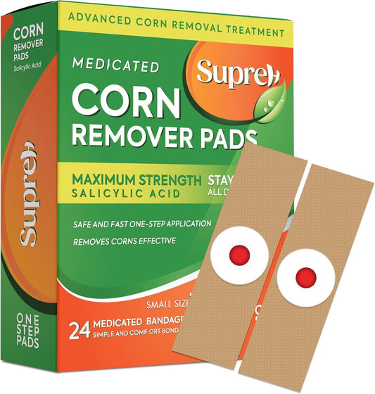 SupreH parche frontal en envase mostrando cantidad y protección
