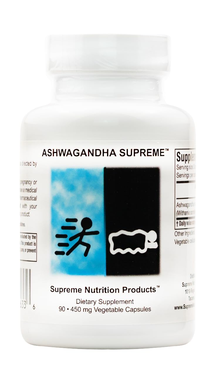 Supreme Nutrition botella frontal mostrando 90 cápsulas y etiqueta clara