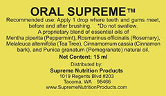 Supreme Nutrition Oral Supreme detalle del frasco y gotero, calidad del embalaje