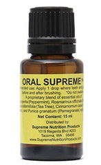 Supreme Nutrition Oral Supreme vista frontal, envase compacto y etiqueta clara