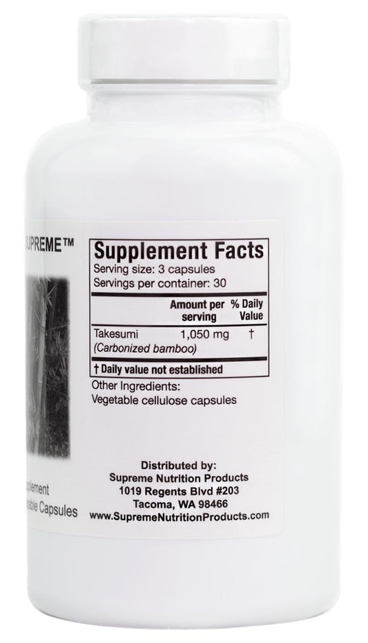 Supreme Nutrition cápsula vegetariana abierta para ver contenido fino