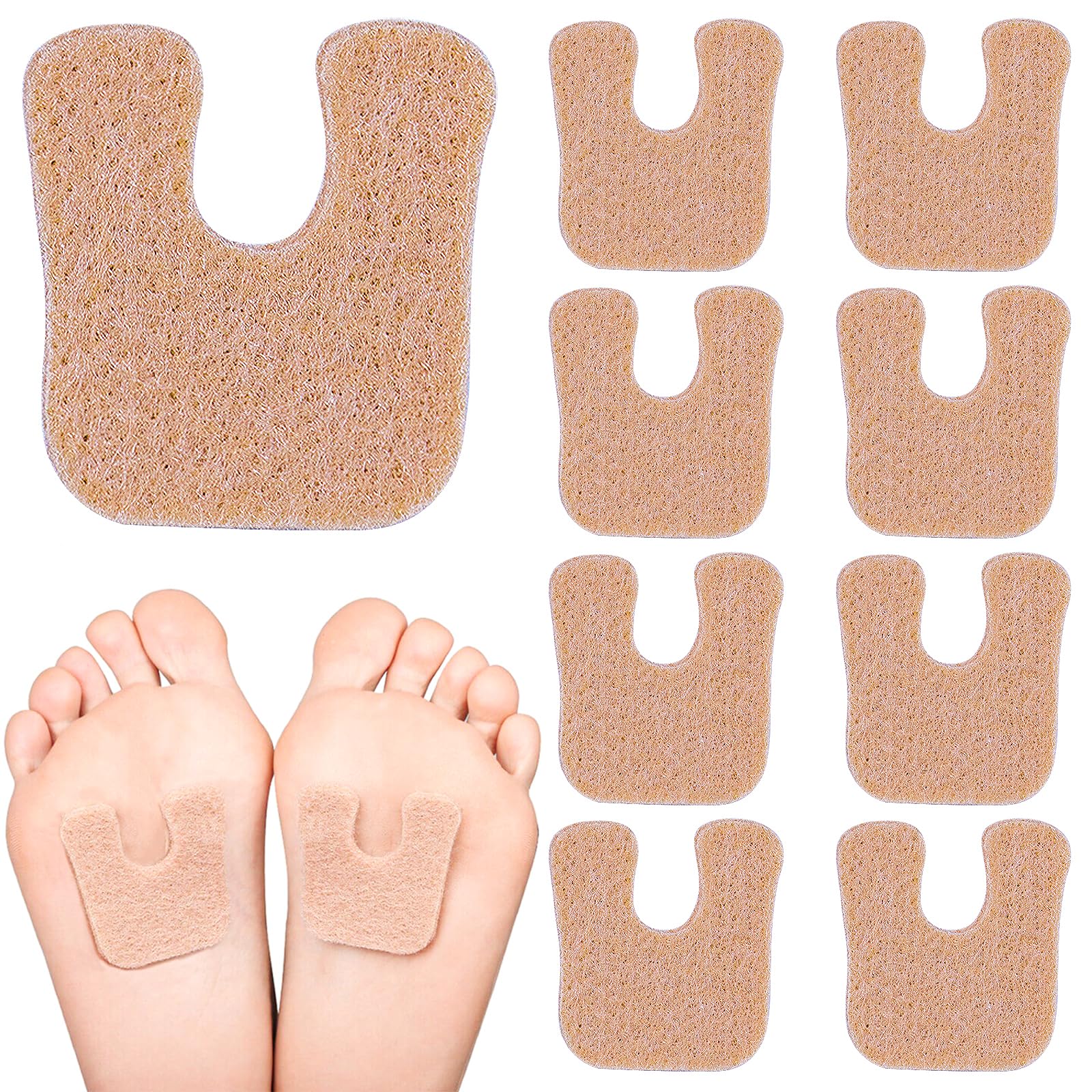 Suptizizkz paquete frontal con 36 almohadillas beige protege antepié