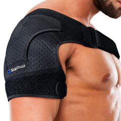 Suptrust vista frontal del soporte de hombro con ajuste y beneficio de estabilidad
