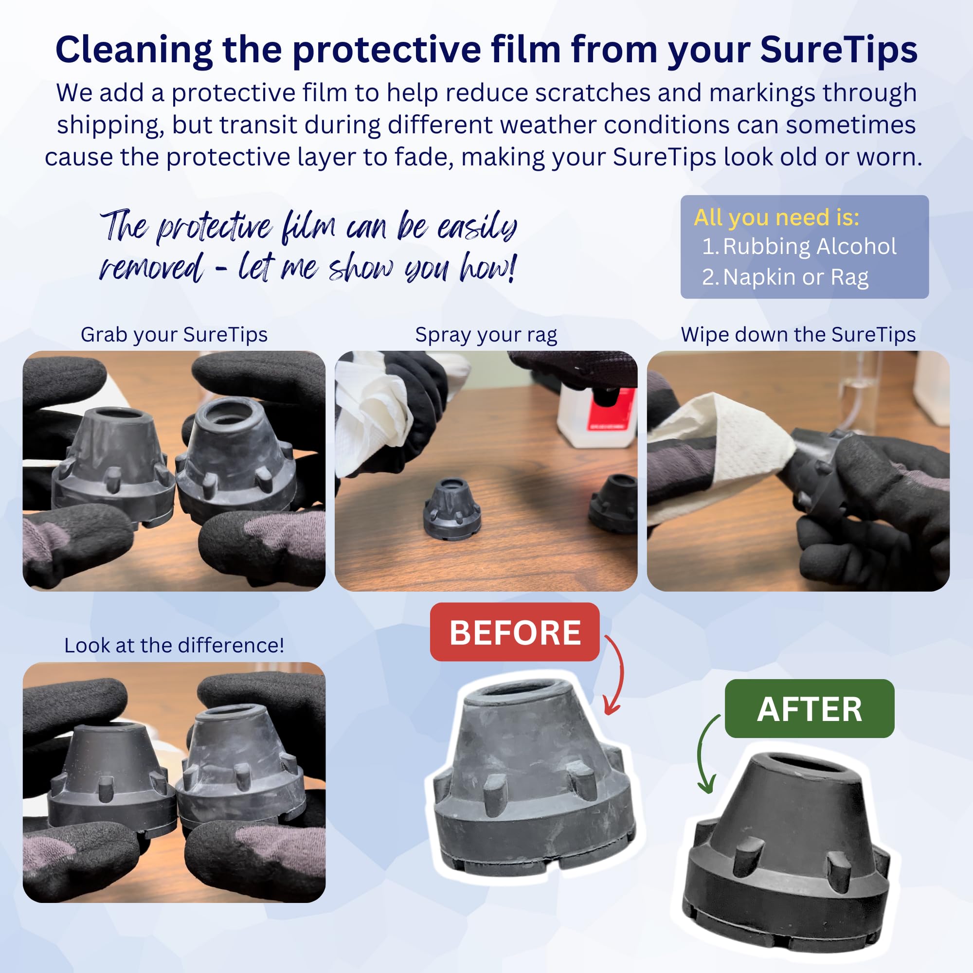 SureTip vista cercana del orificio que evidencia ajuste flexible