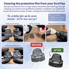 SureTip vista cercana del orificio que evidencia ajuste flexible