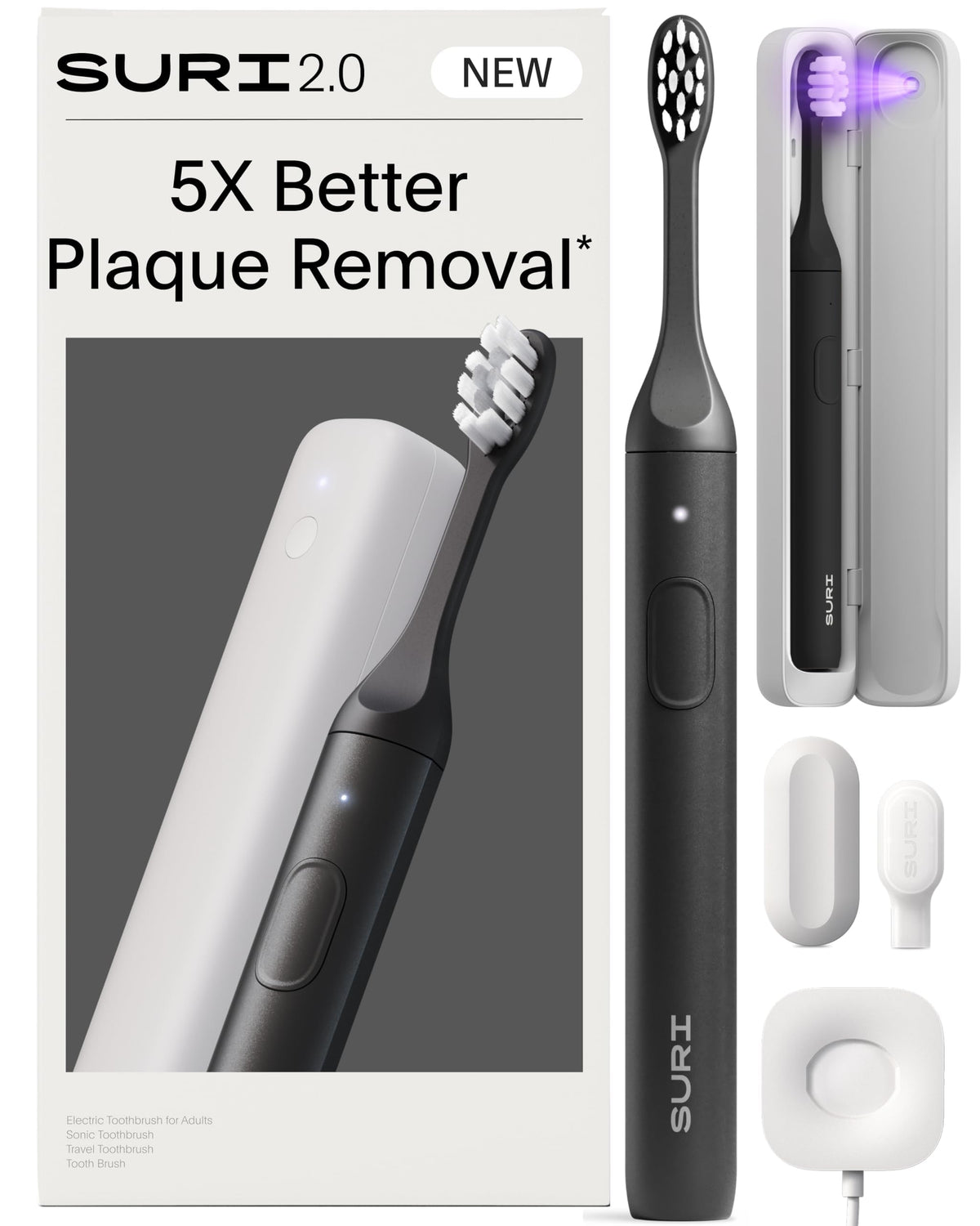 SURI 2.0 cuerpo de aluminio frontal, diseño elegante y duradero