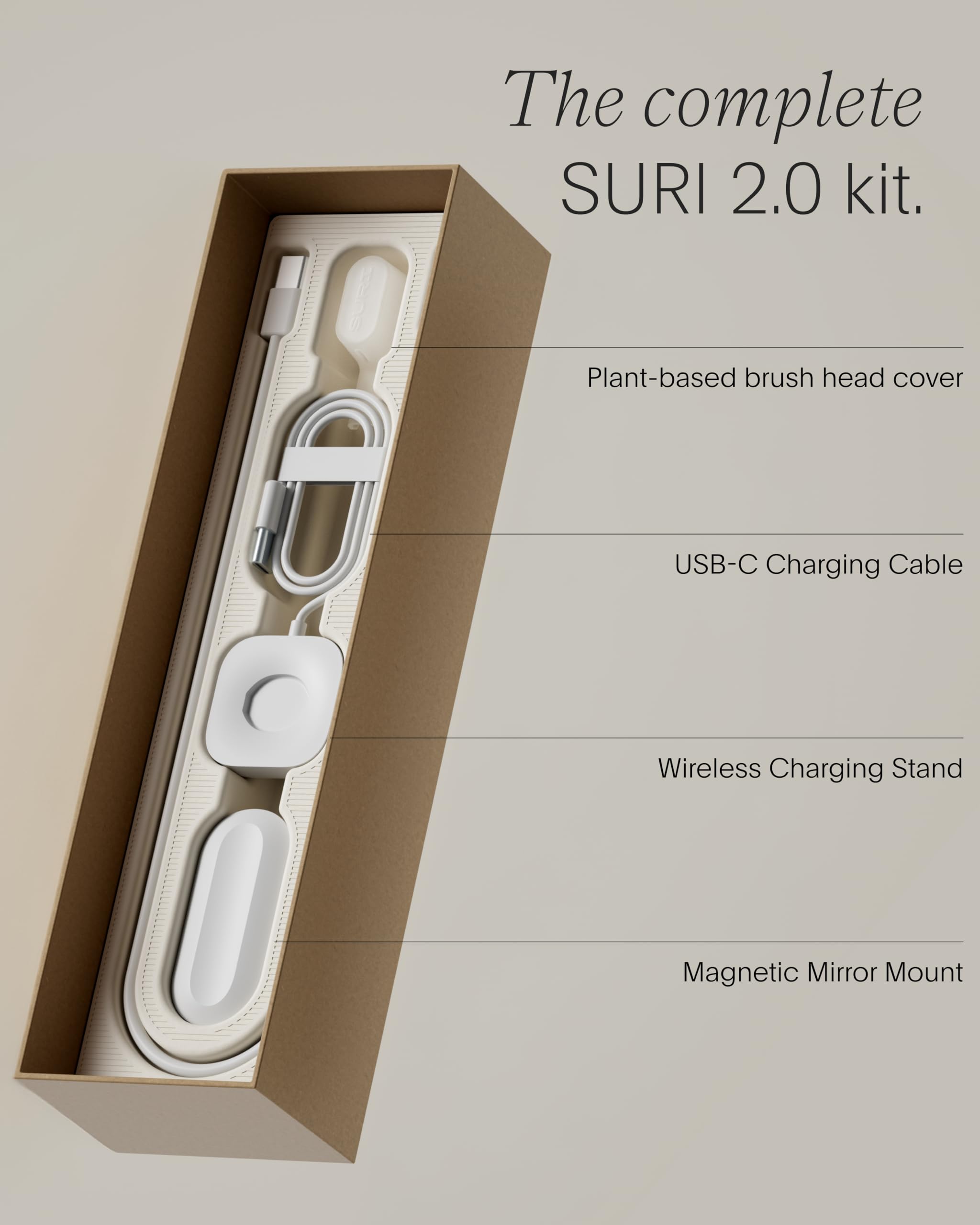 SURI en uso en lavabo, beneficio cepillado eficiente