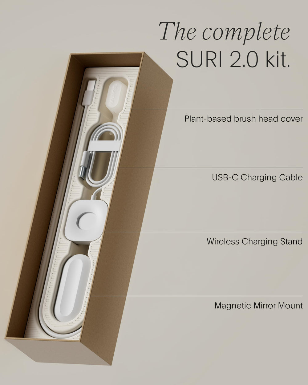 SURI en uso en lavabo, beneficio cepillado eficiente