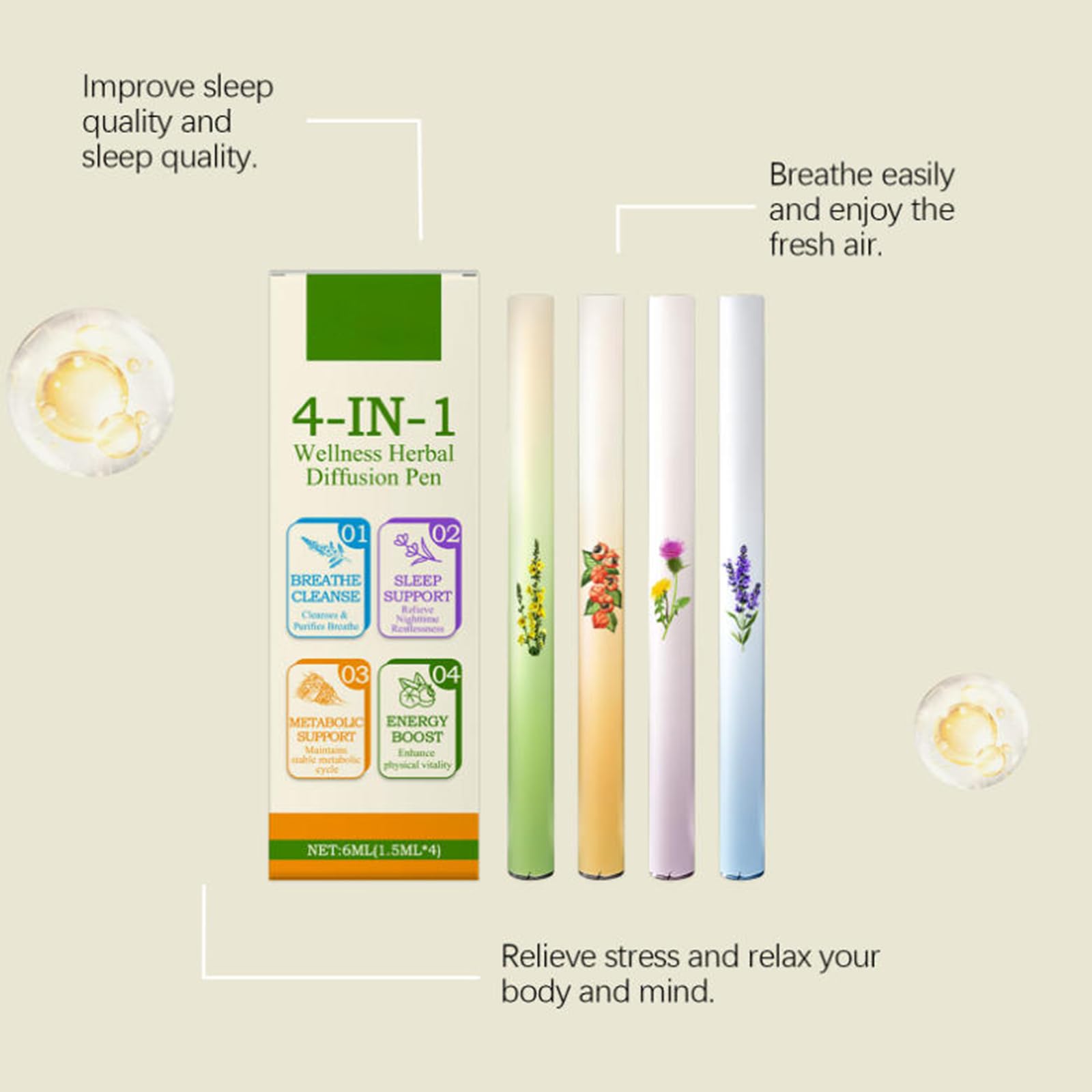 SURORAIN detalle del líquido herbal dentro del inhalador, pureza vegetal visible
