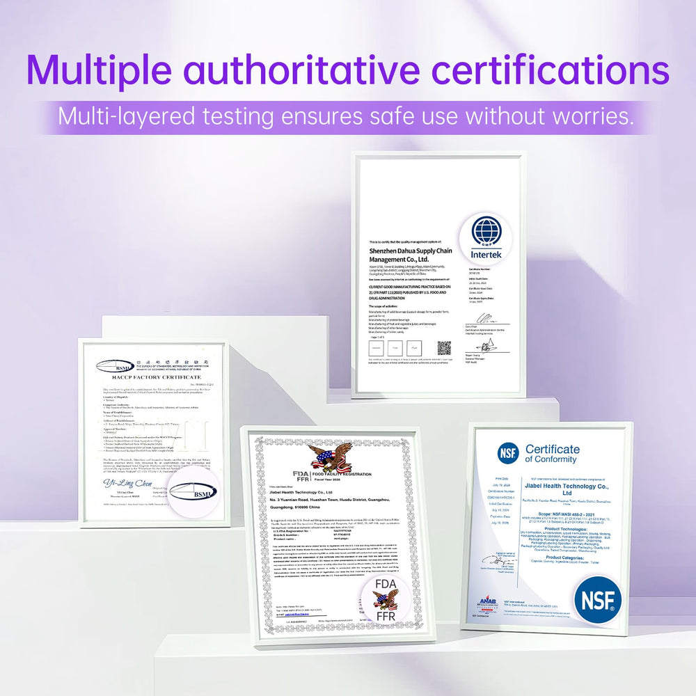 SustainWell sello GMP certificado evidenciando control de calidad y confianza