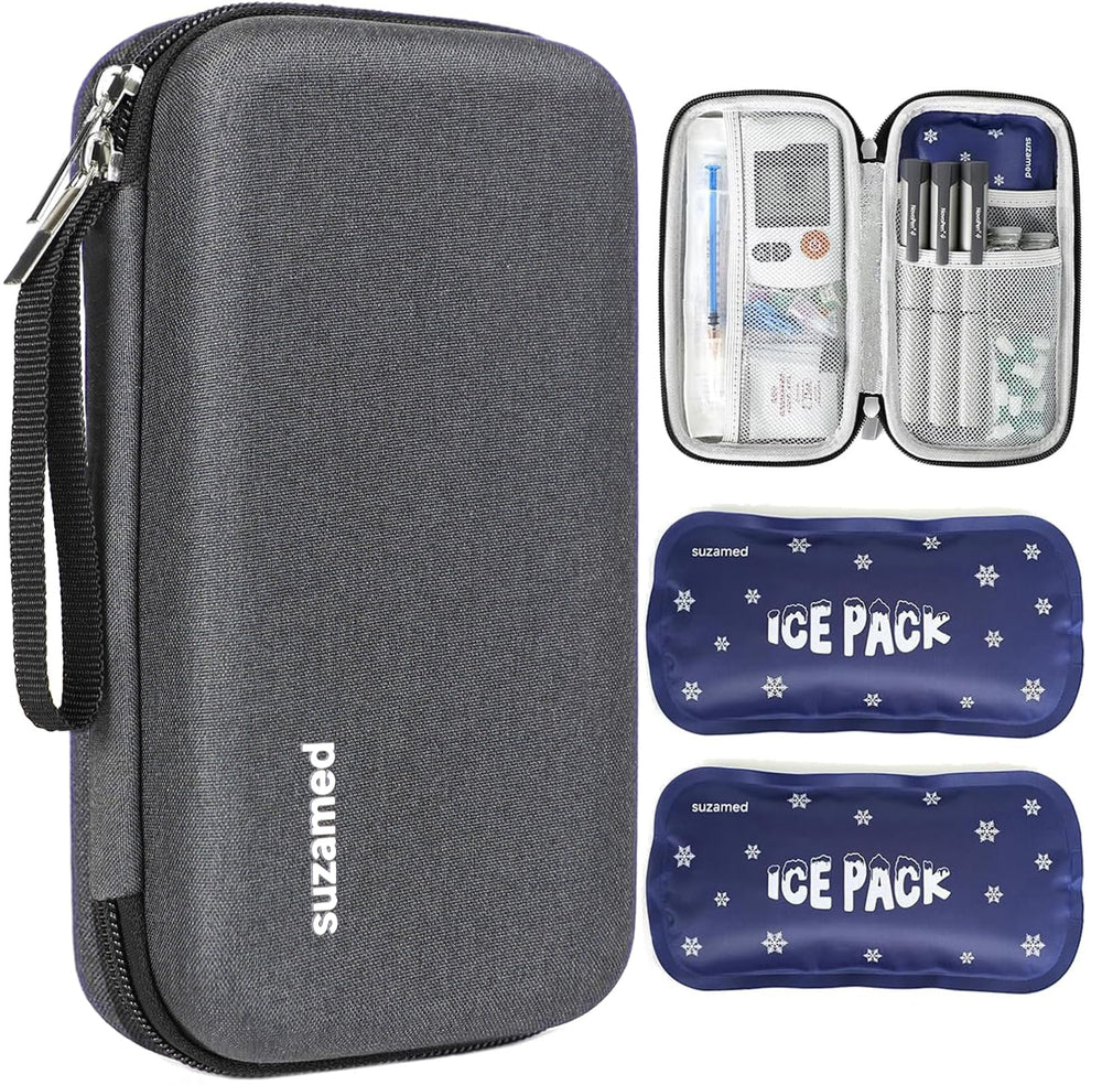 suzamed estuche frontal gris oscuro con diseño compacto y protección