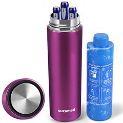 suzamed estuche frontal morado mostrando diseño compacto y protección térmica