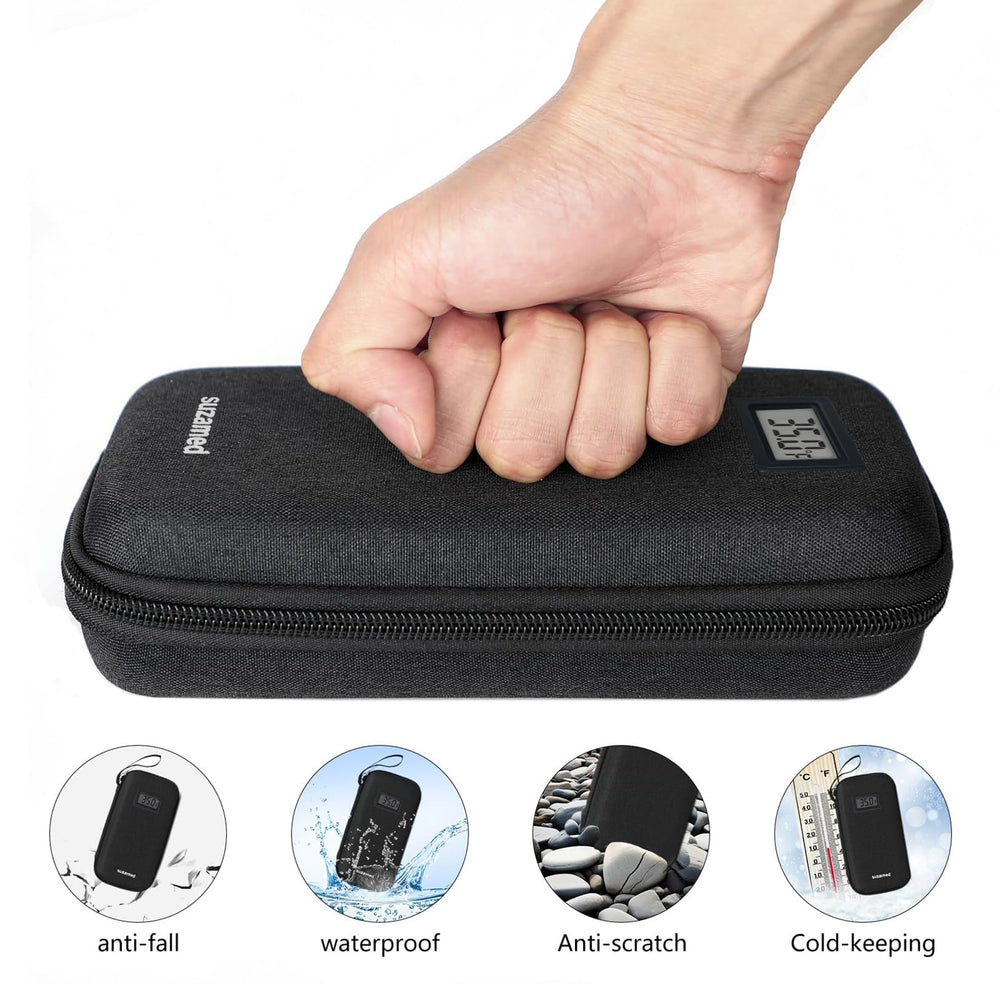 suzamed estuche dentro de una mochila listo para viajes y desplazamientos