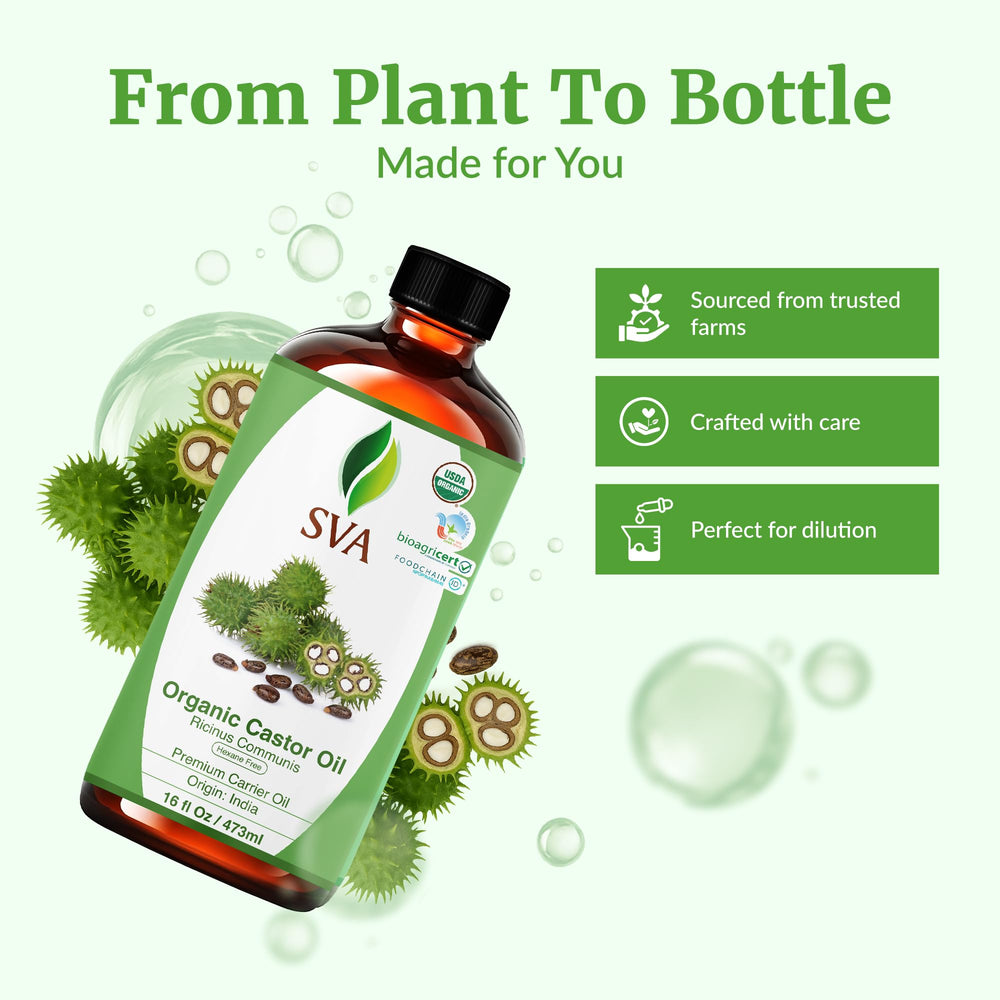 SVA ORGANICS persona aplicando aceite en cabello para masaje y mejora de manejo capilar