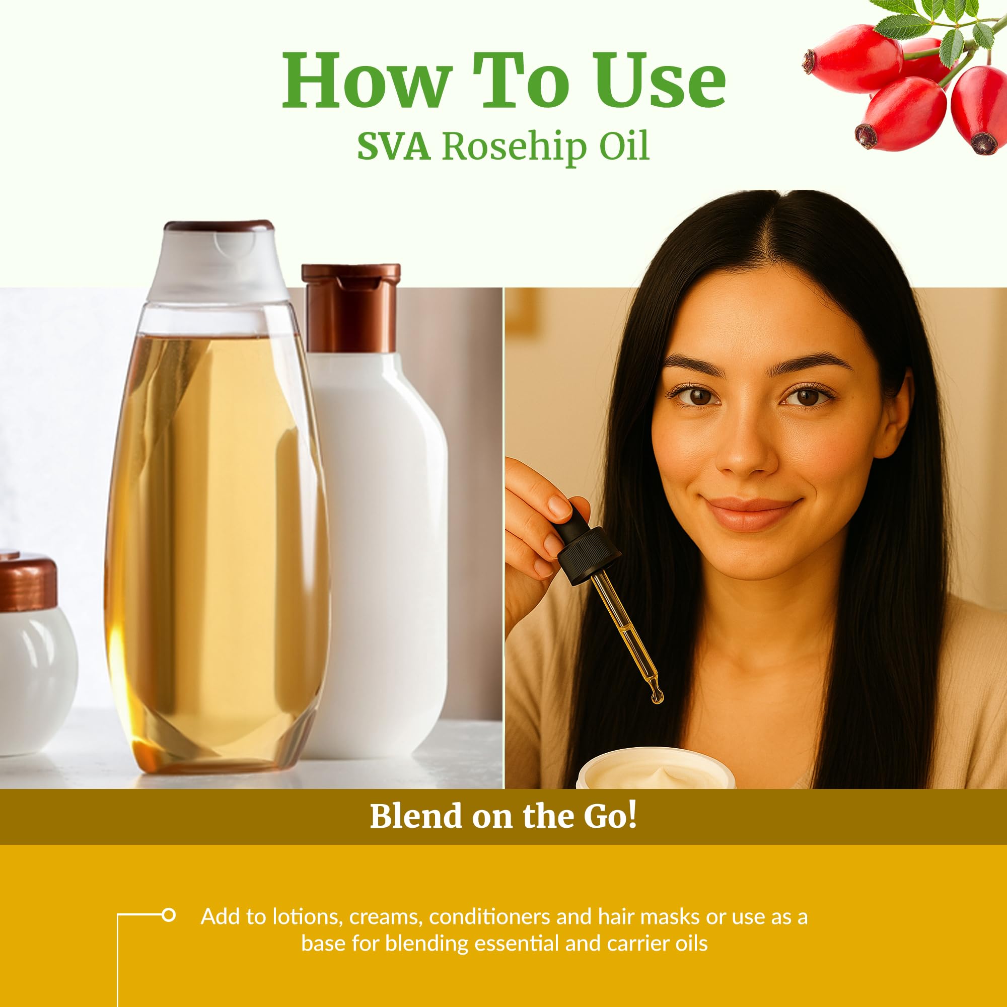 SVA ORGANICS aplicación facial con gotero, mejora de suavidad