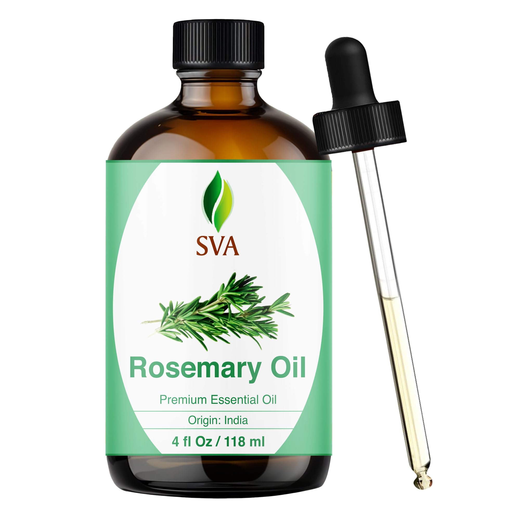 SVA ORGANICS botella frontal mostrando envase ámbar y dosificación precisa