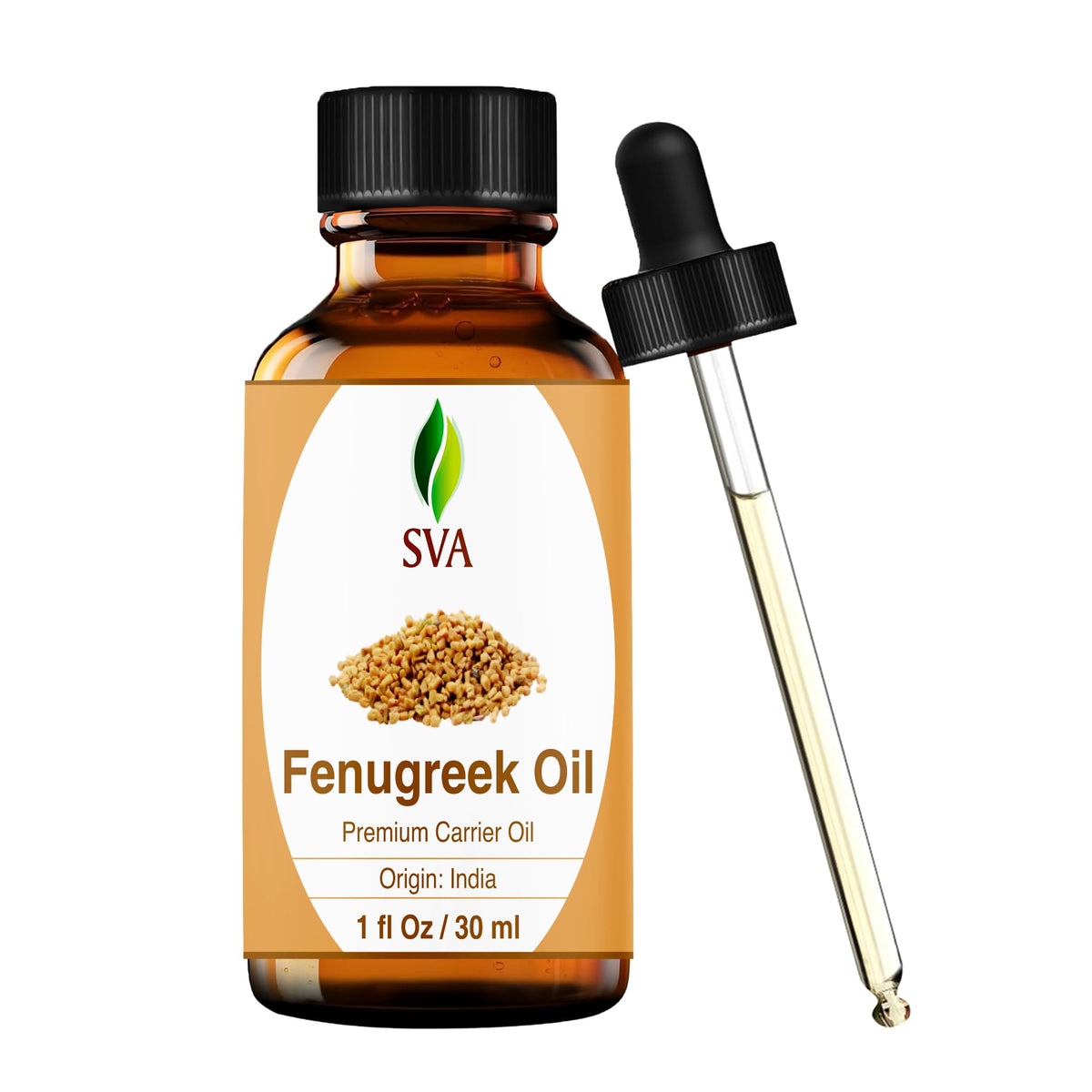 SVA ORGANICS frasco ámbar de fenogreco 30 ml para mezclas precisas