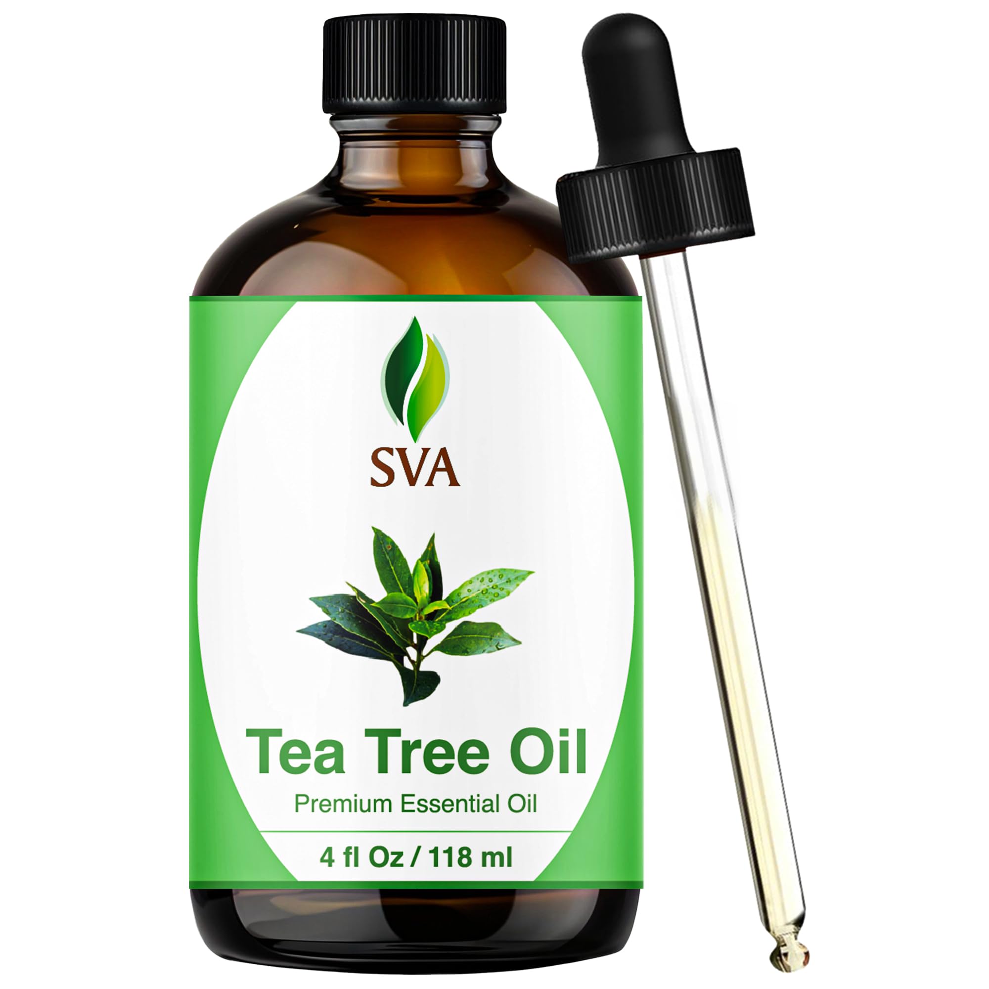 SVA ORGANICS botella frontal ámbar con gotero para dosificación precisa