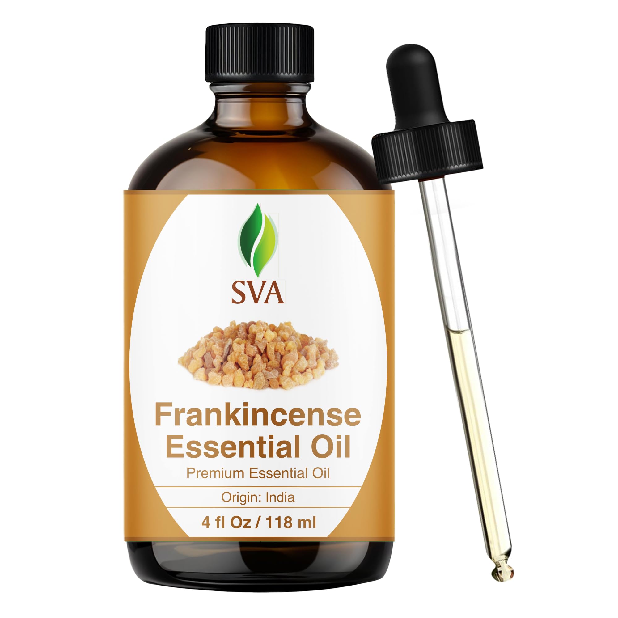 SVA ORGANICS botella frontal con cuentagotas y aroma práctico