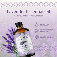 SVA ORGANICS aceite de lavanda en superficie, textura clara para mezclas seguras