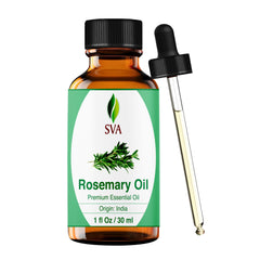 SVA ORGANICS frasco frontal de aceite de romero con gotero, control preciso