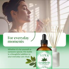 SVA ORGANICS Siva Camphor en frascos DIY preparado para recetas caseras