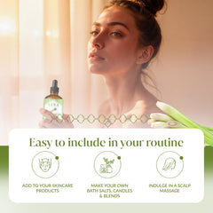 SVA ORGANICS frasco junto a regla para comparar volumen y escalar uso