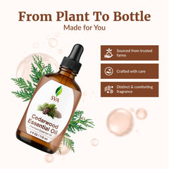 SVA ORGANICS gota sobre la mano mostrando textura y pureza