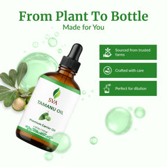 SVA ORGANICS aceite en mano durante aplicación, uso cómodo