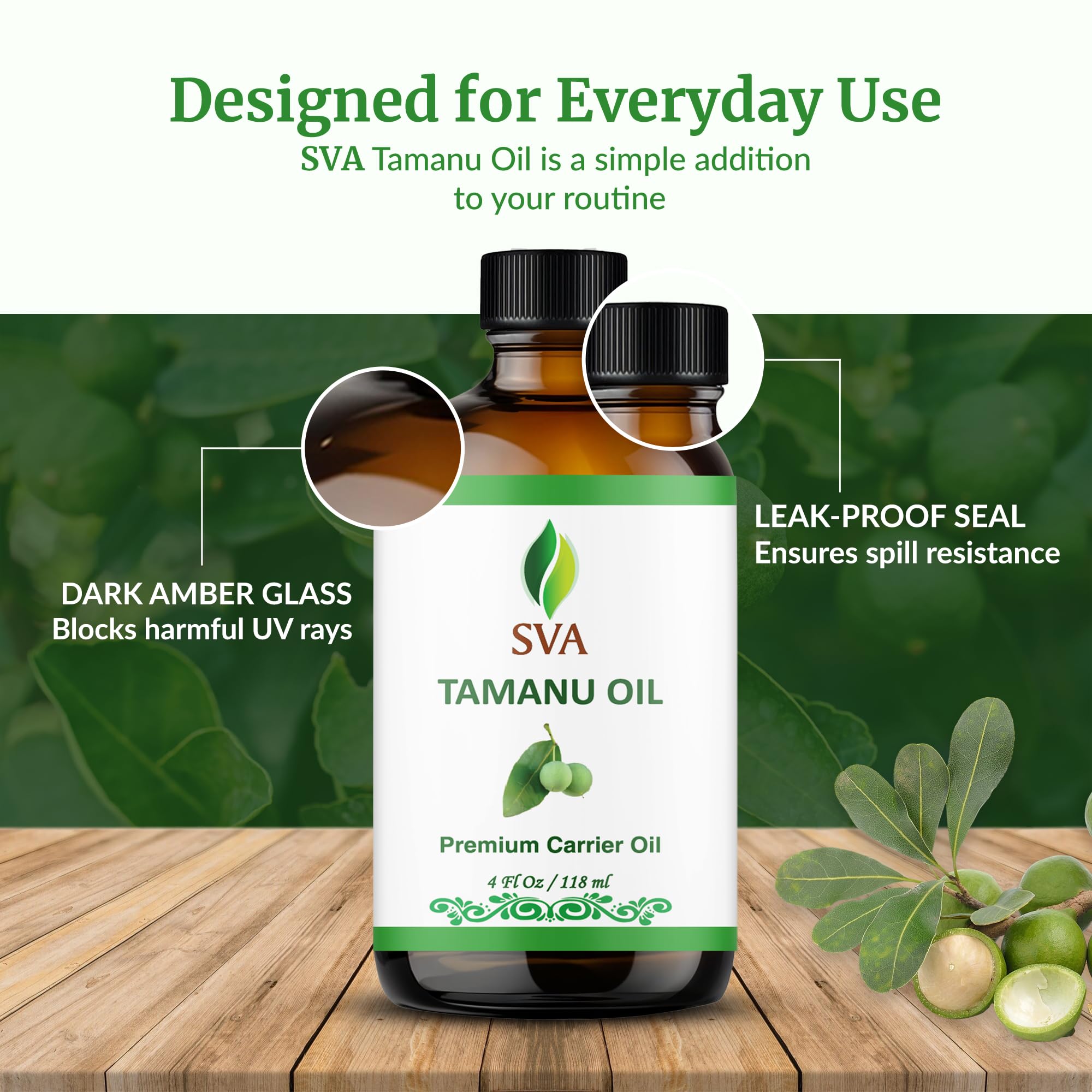 SVA ORGANICS aceite mezclado en mascarilla capilar, reparación visual