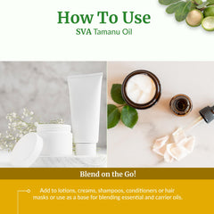 SVA ORGANICS etiqueta legible con ingredientes y uso, confianza