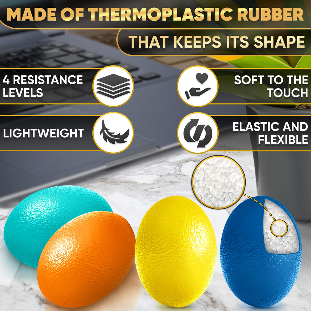 SVICHOCHKA mano apretando pelota para terapia, mejora fuerza y control