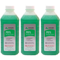 Swan frente paquete tres botellas 16 oz con aroma wintergreen, conveniente